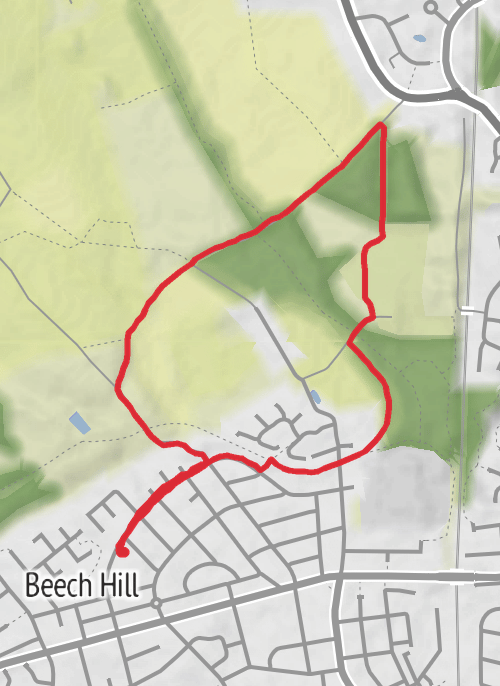Gidlow cemetery walk mobile static map