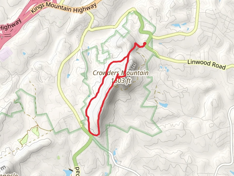 Crowders Mountain and Crowders Loop Trail