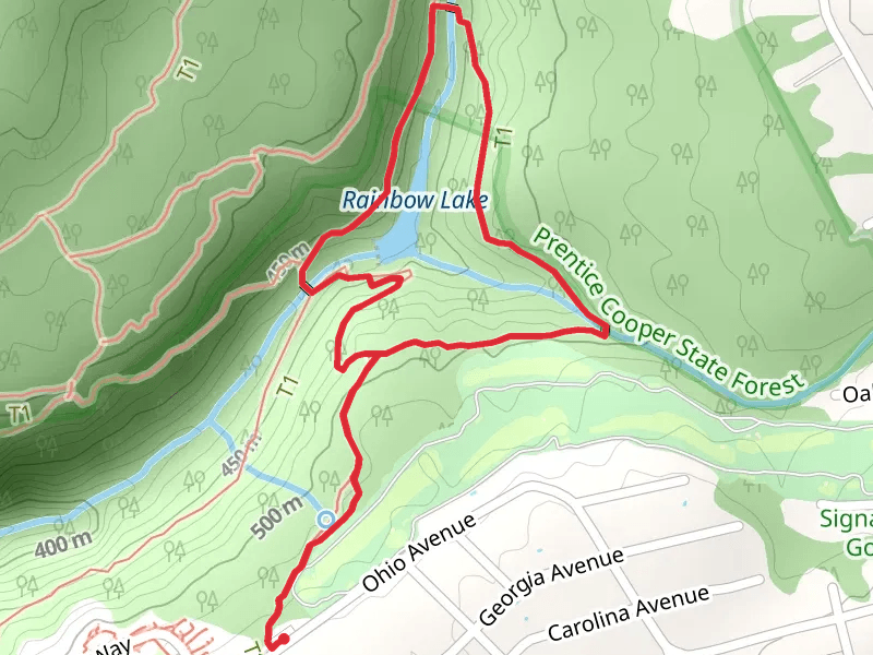 Bee Branch and Rainbow Lake Loop Trail