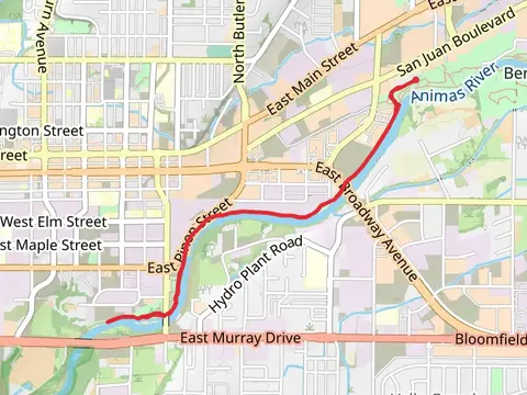 Animas River Trail Out and Back