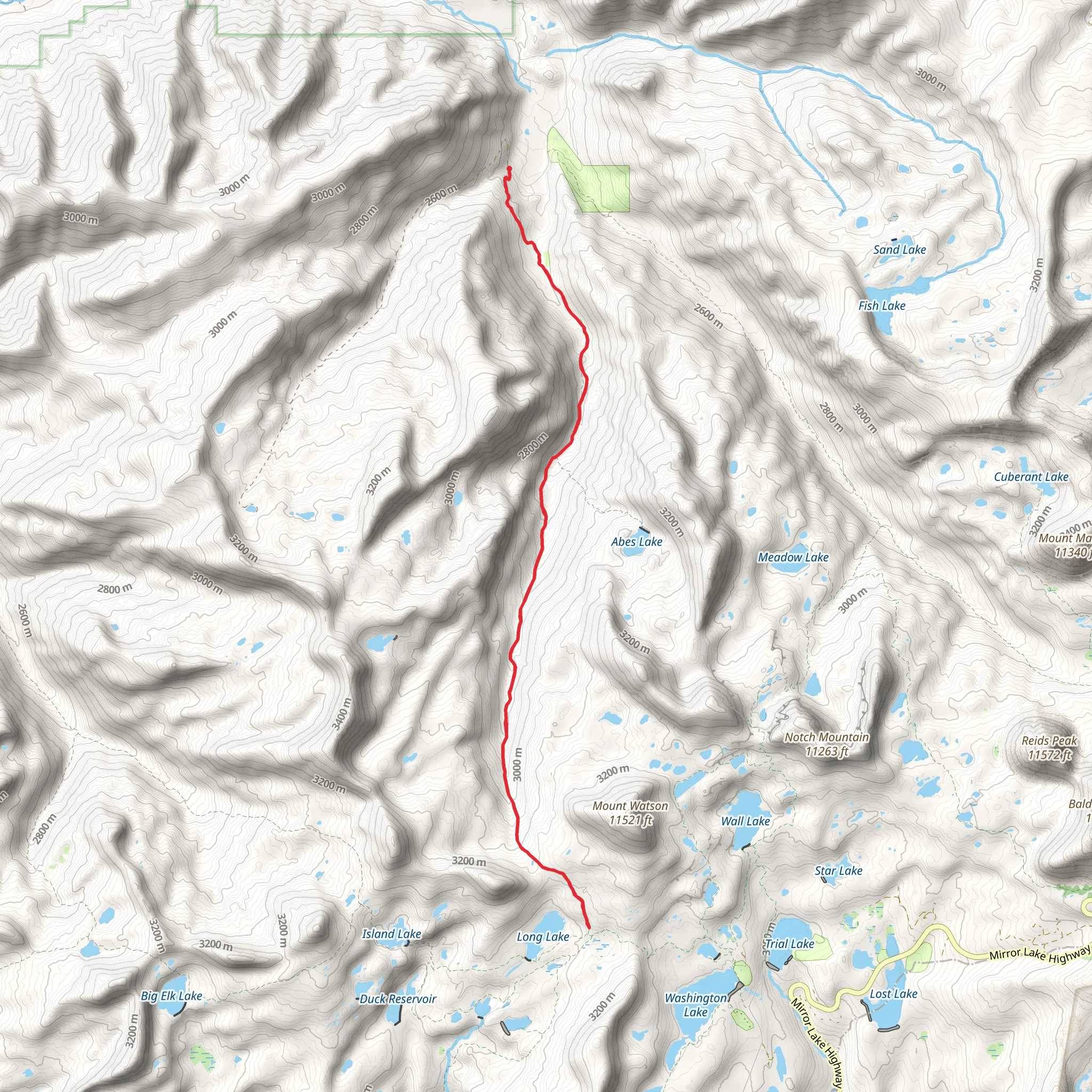 Middle Fork Weber River Trail mobile static map