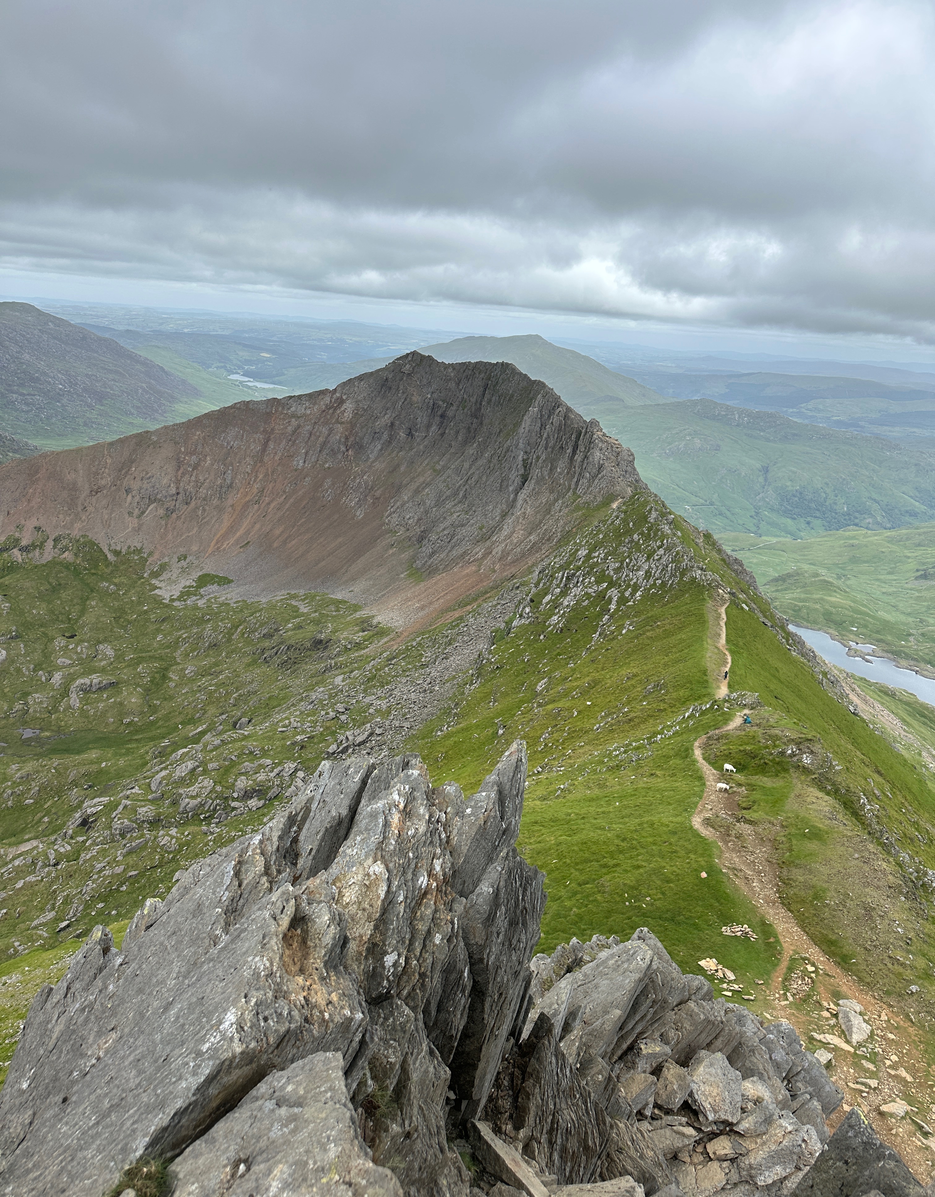 A map preview of the recording Snowdonia by Crib Goch, Pyg track and Miner’s track loop .