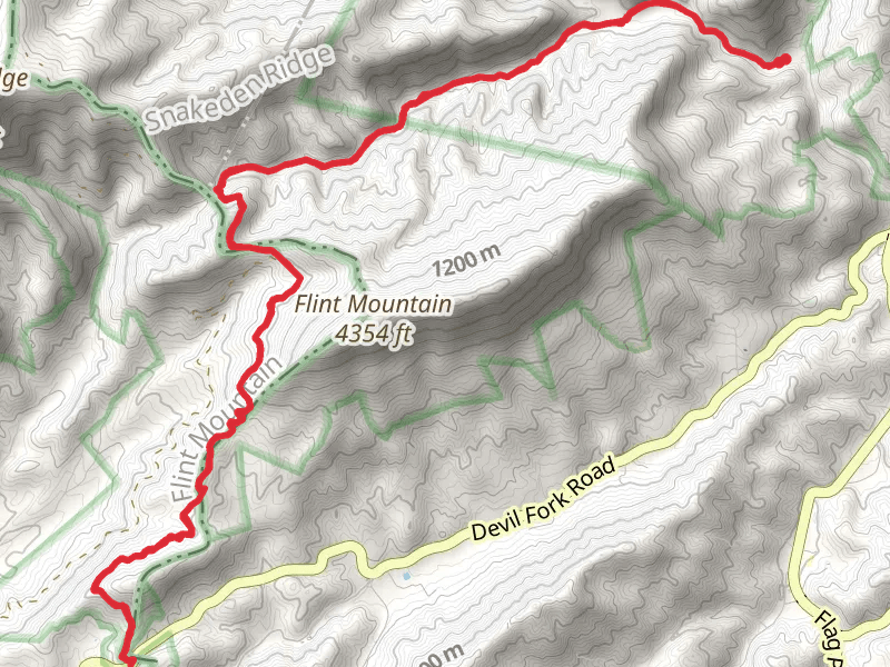 Devil Fork Gap via Rocky Fork Trail