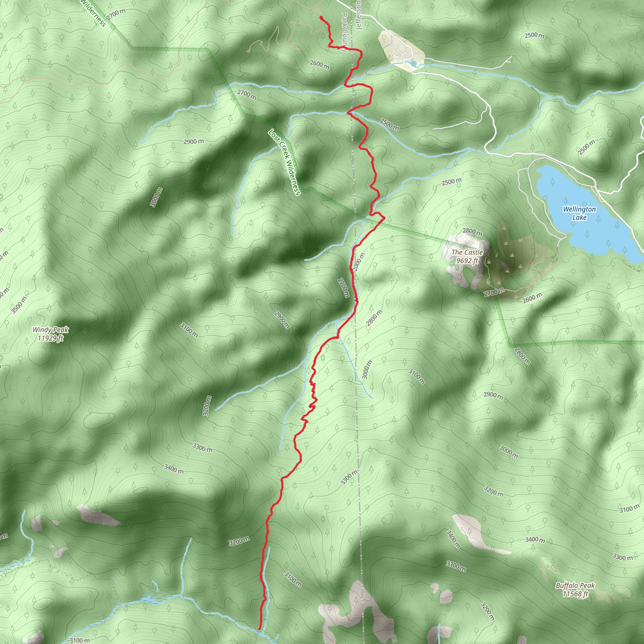 Rolling Creek Trail mobile static map
