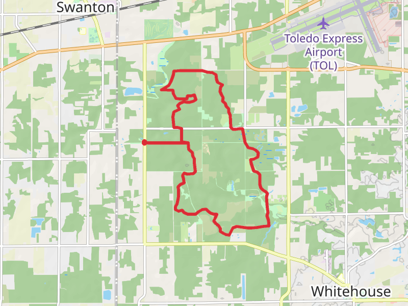 Evergreen Lake and Oak Openings Preserve Metropark Loop