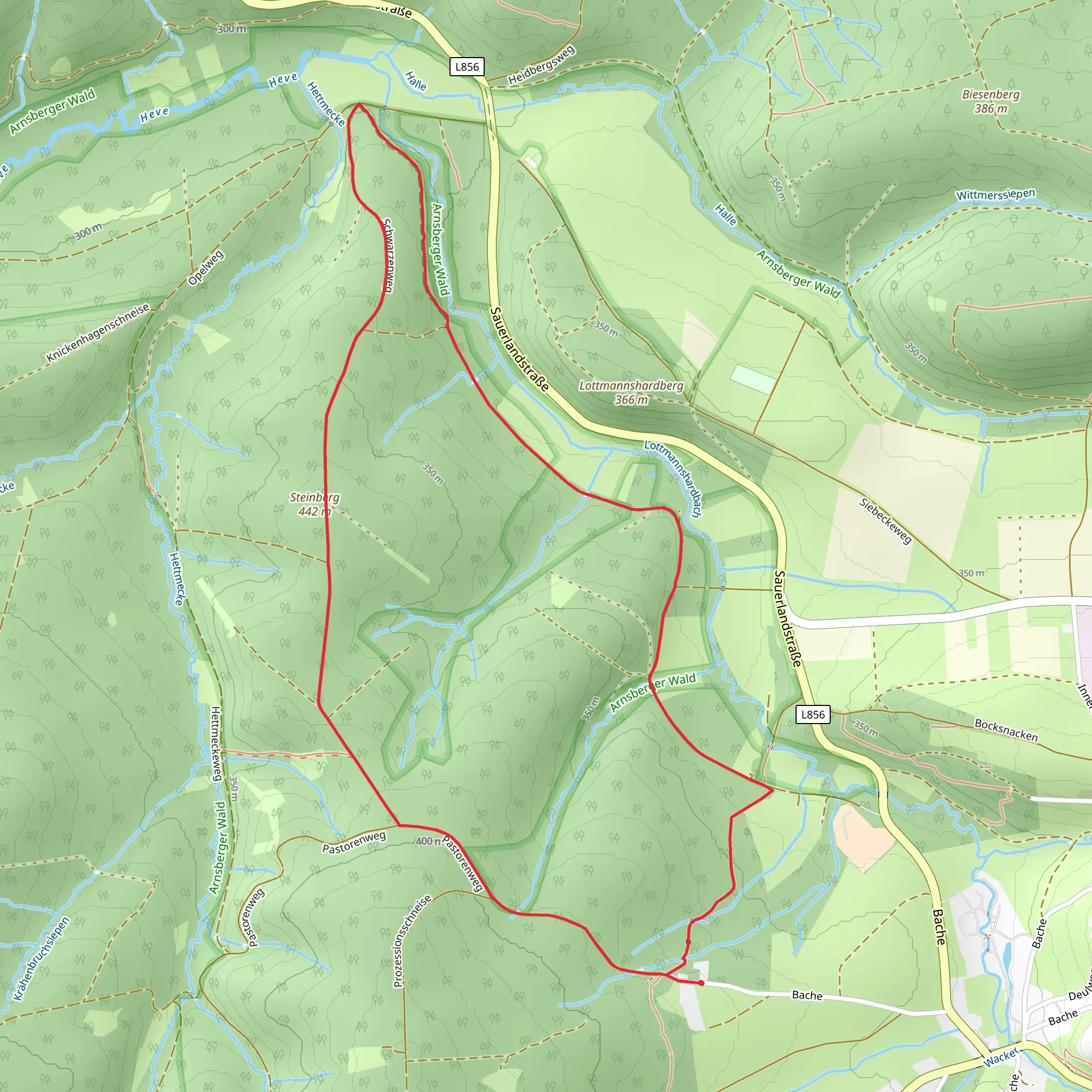 Steinberg via Hirschberg mobile static map