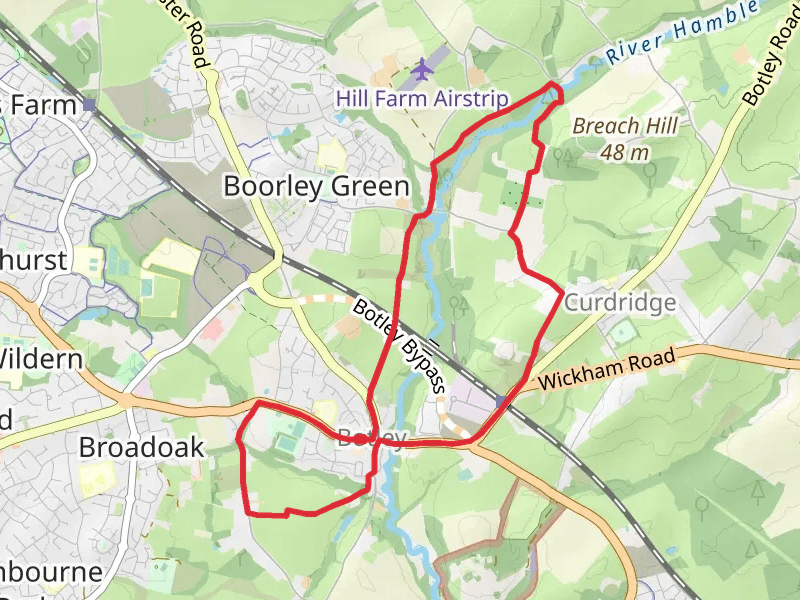 Pudbrook Lake and Botley Loop