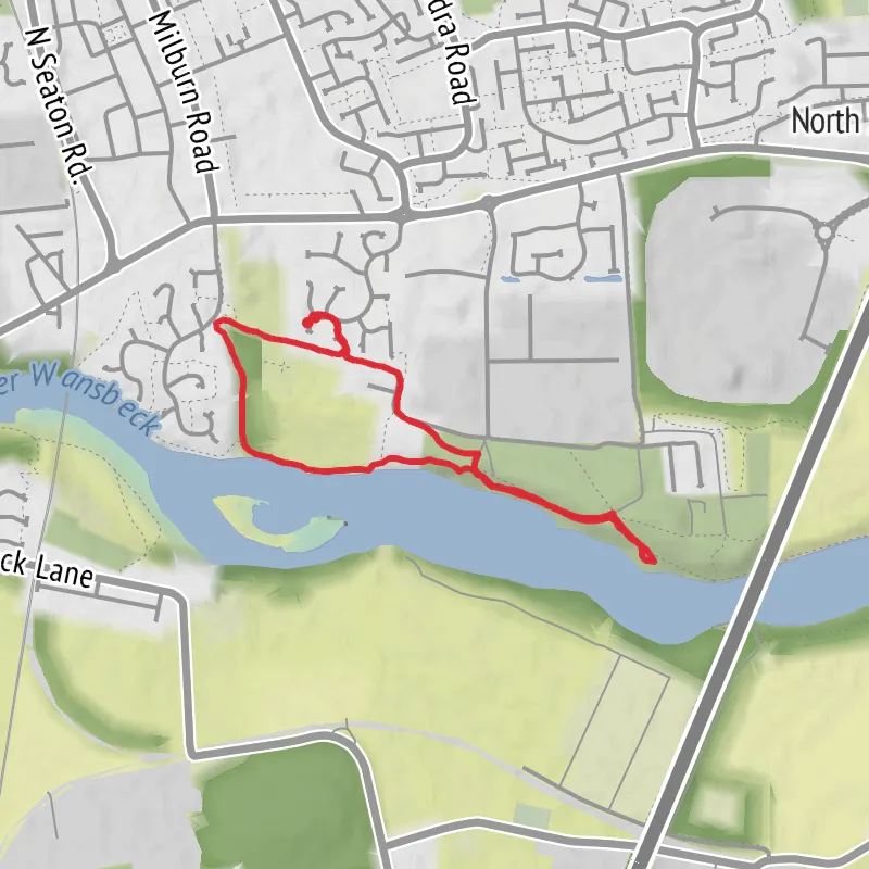 Dog walk mobile static map