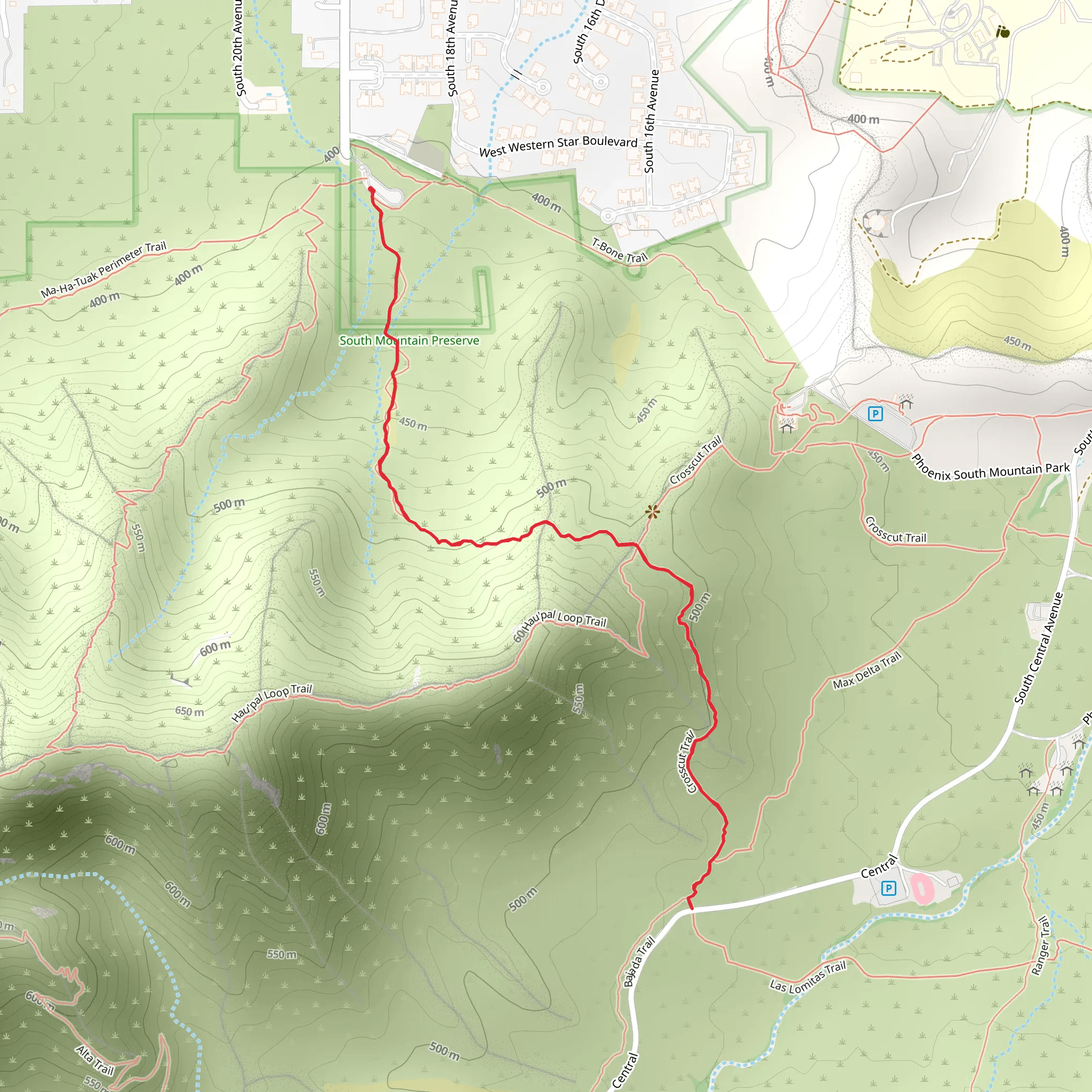 Ma Ha Tuak Trail mobile static map