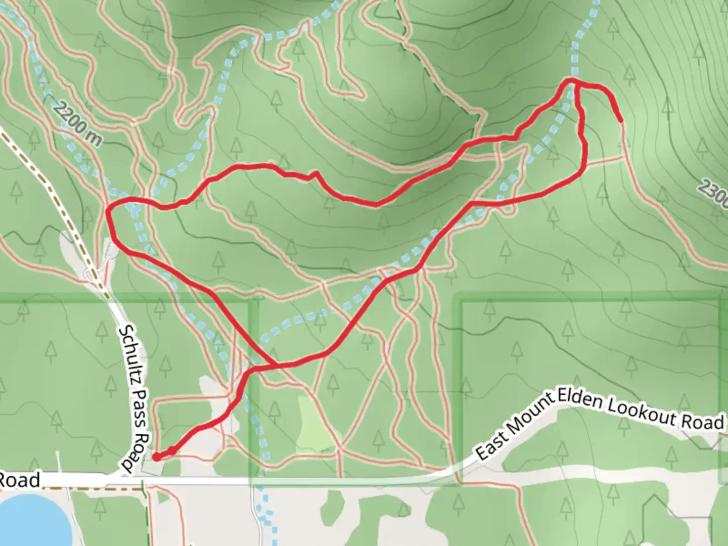An image depicting the trail Arizona Trail-Rocky Ridge Loop and its surrounding area.
