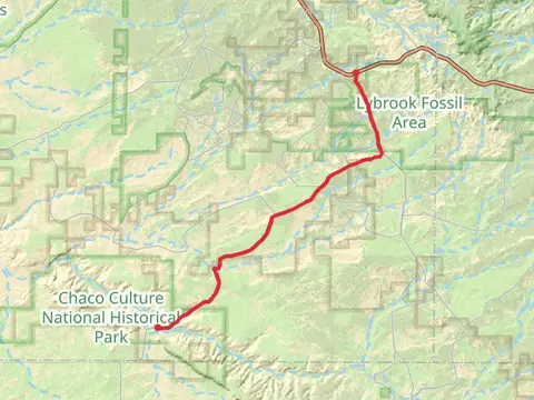 Chaco Entrance Road