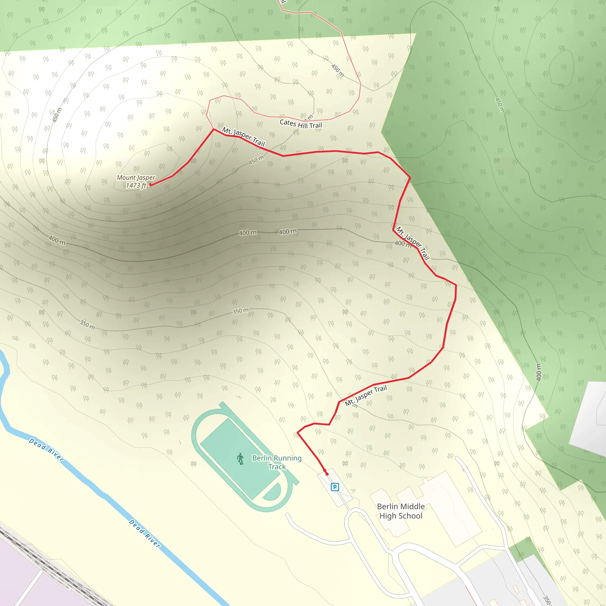 Mount Jasper Trail mobile static map