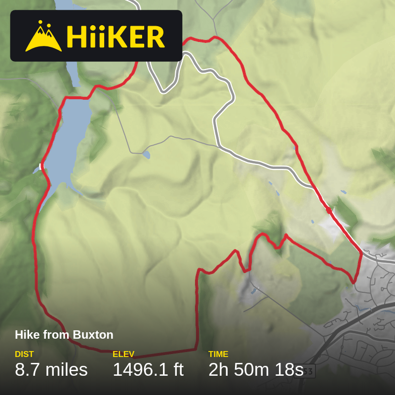 A map preview of the recording Goyt Valley from Jaspers.