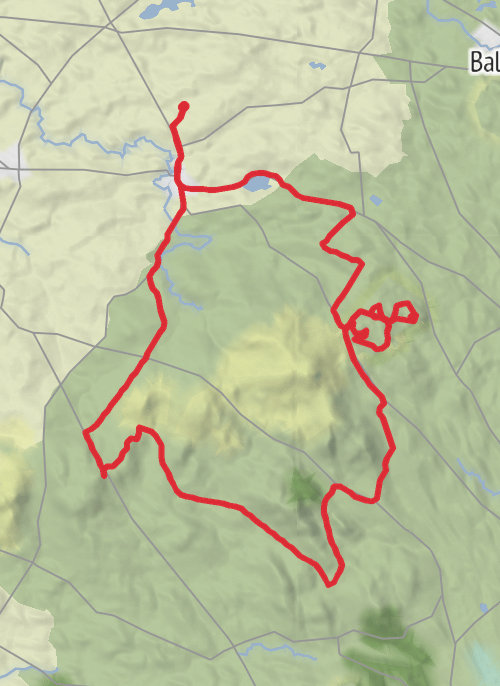 Hike from Dromara mobile static map