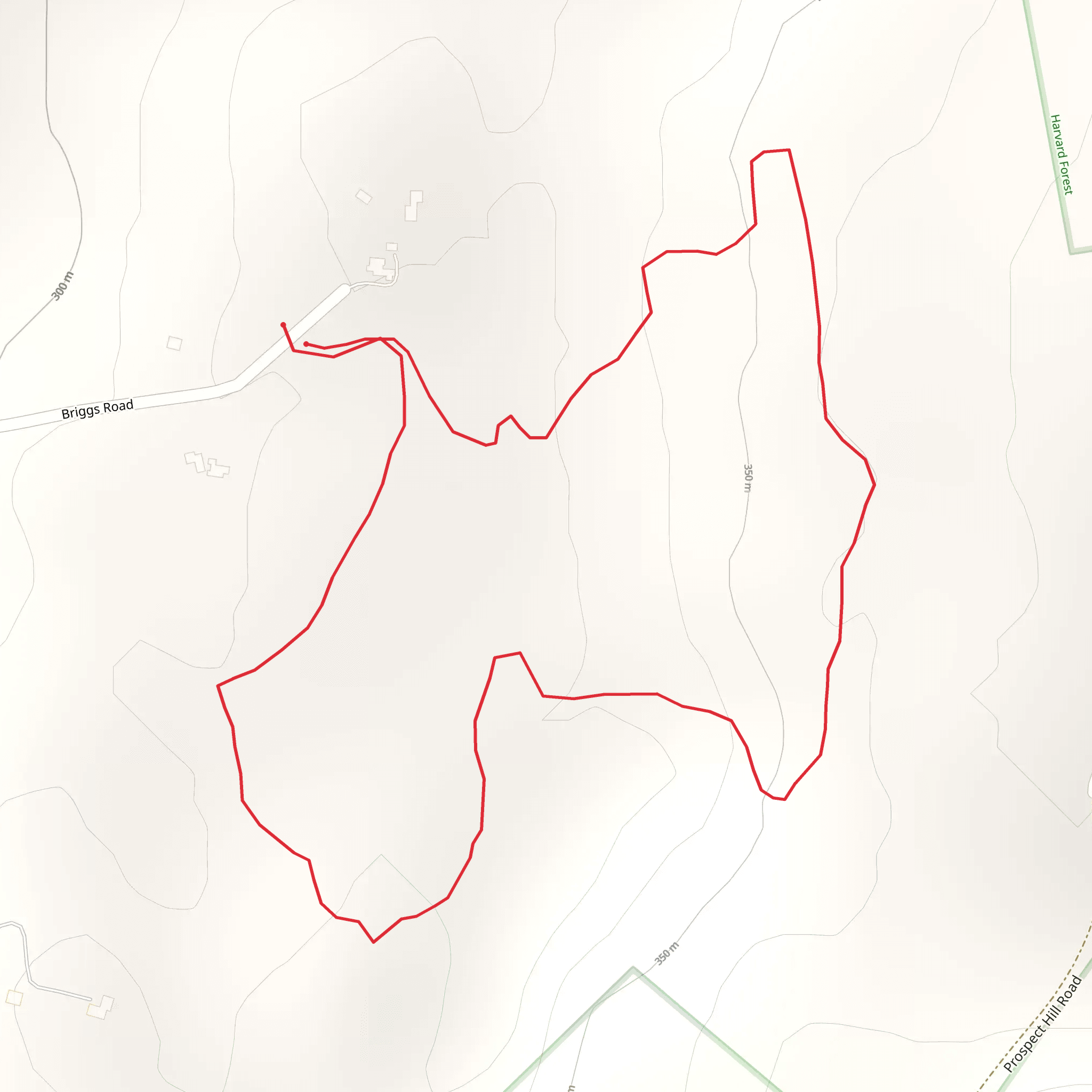 Briggs Road Loop mobile static map