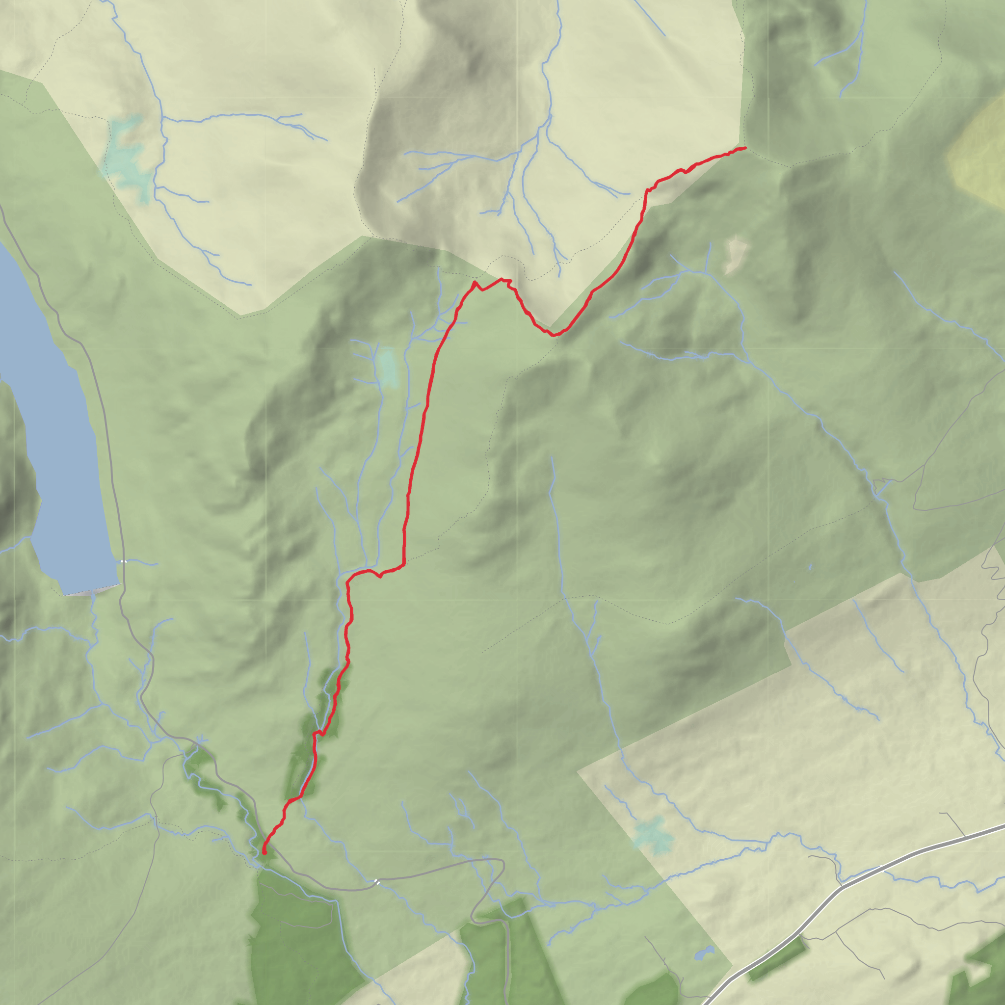Beinn Ghlas and Ben Lawers Loop mobile static map