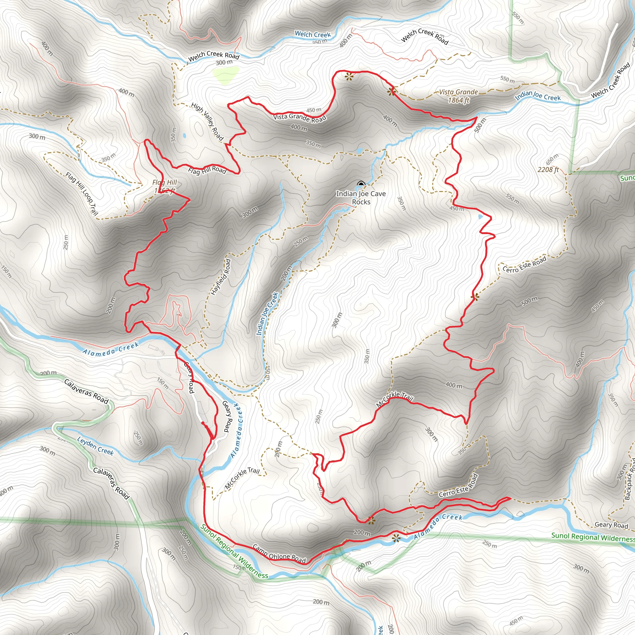 Canyon View, Eagle View and Flag Hill Loop Trail mobile static map