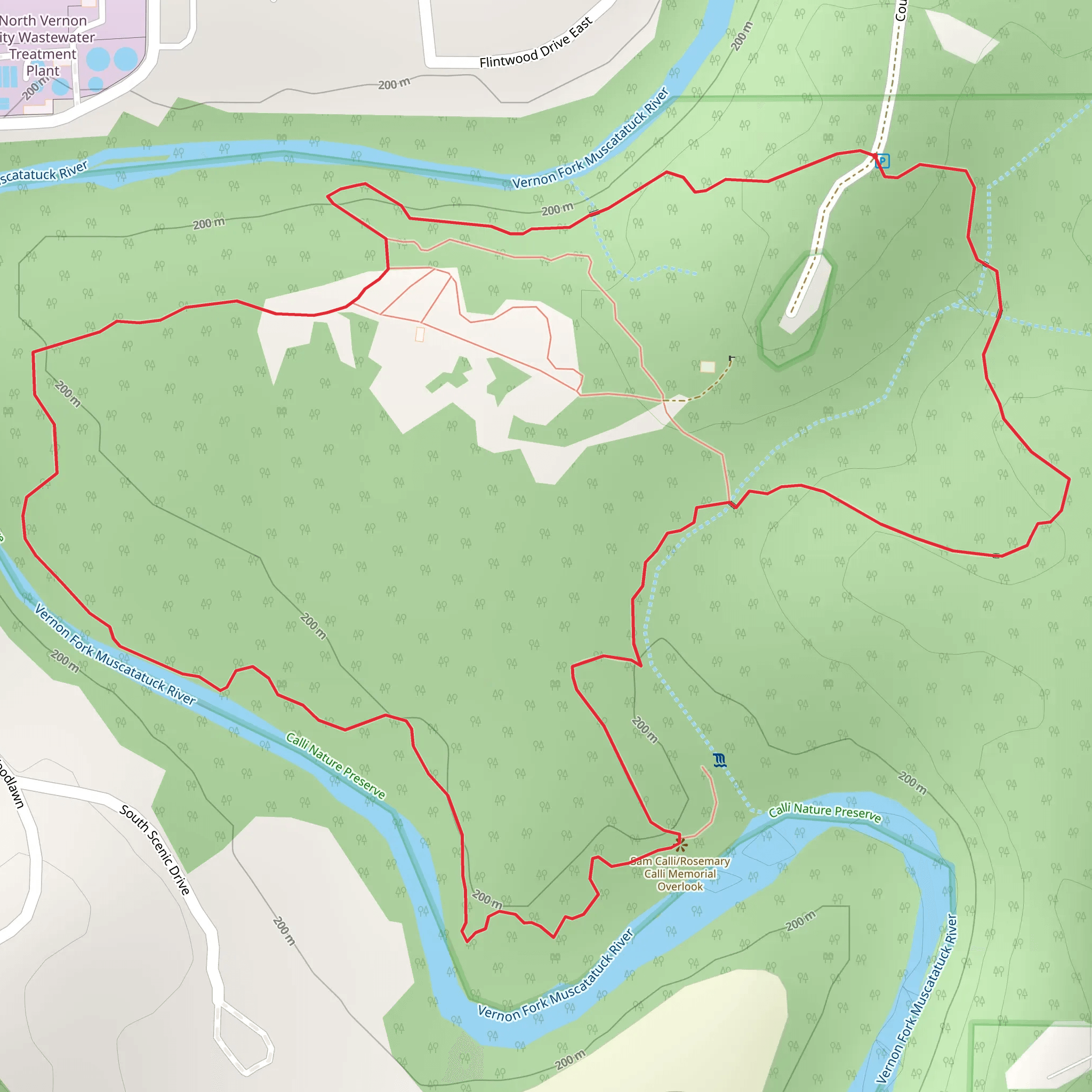 Charles and Nan Hurley Interpretive Loop Trail mobile static map