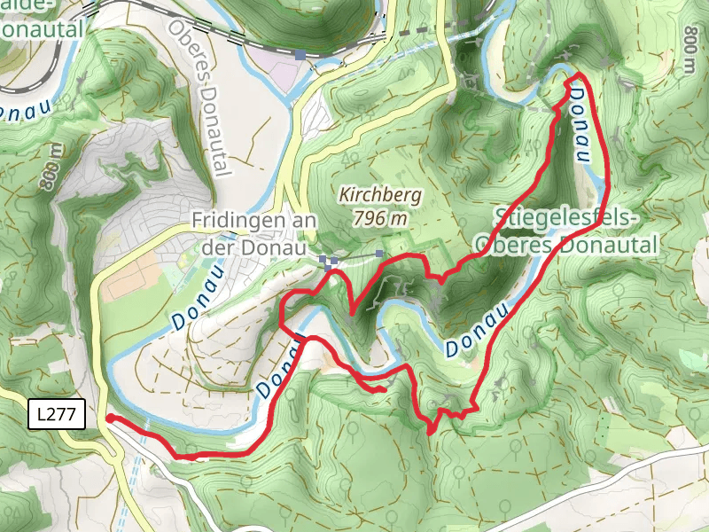 Laibfelsen and Burgruine Ziegelhoehlenburg via Donauber Glandweg