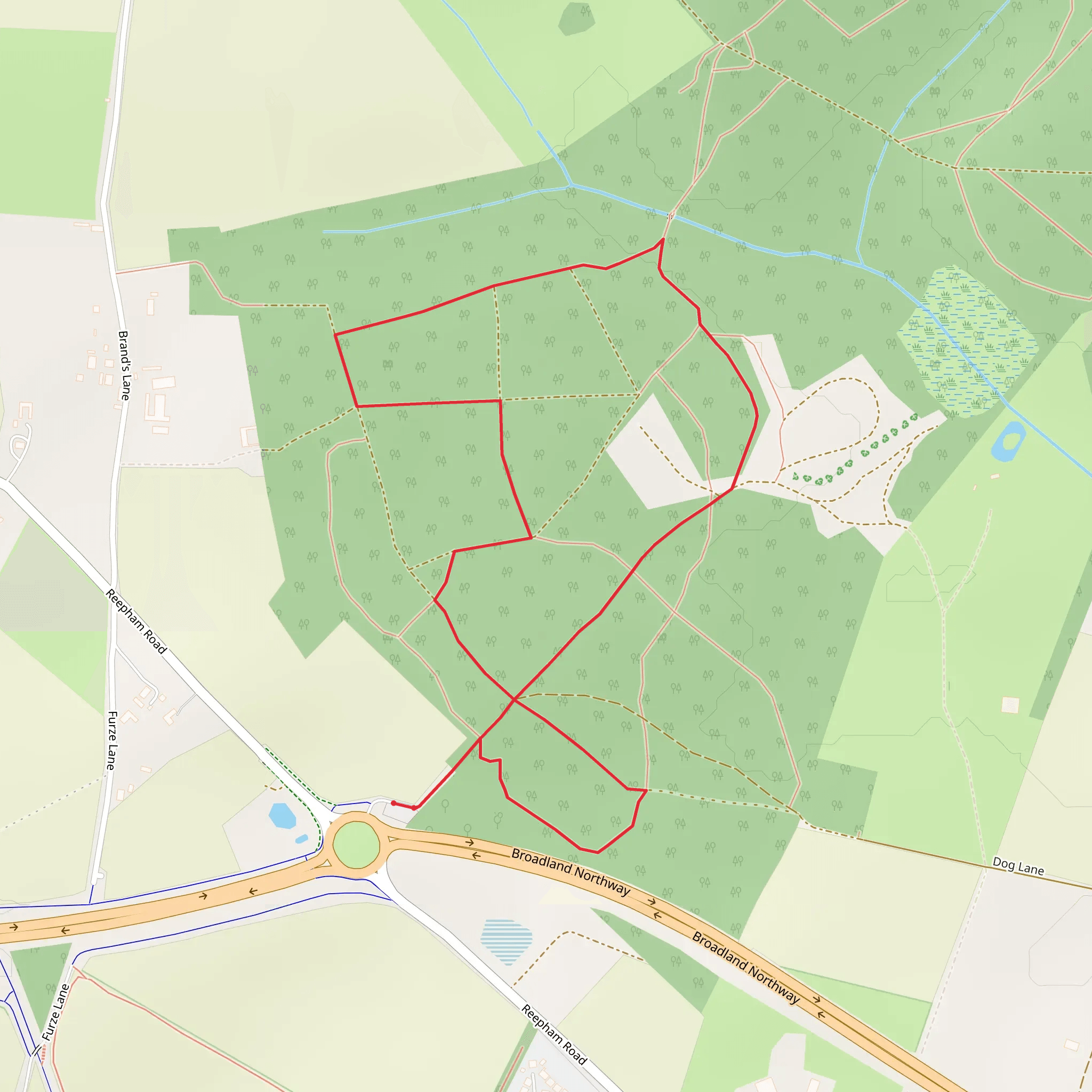 Drayton Drewray Loop mobile static map
