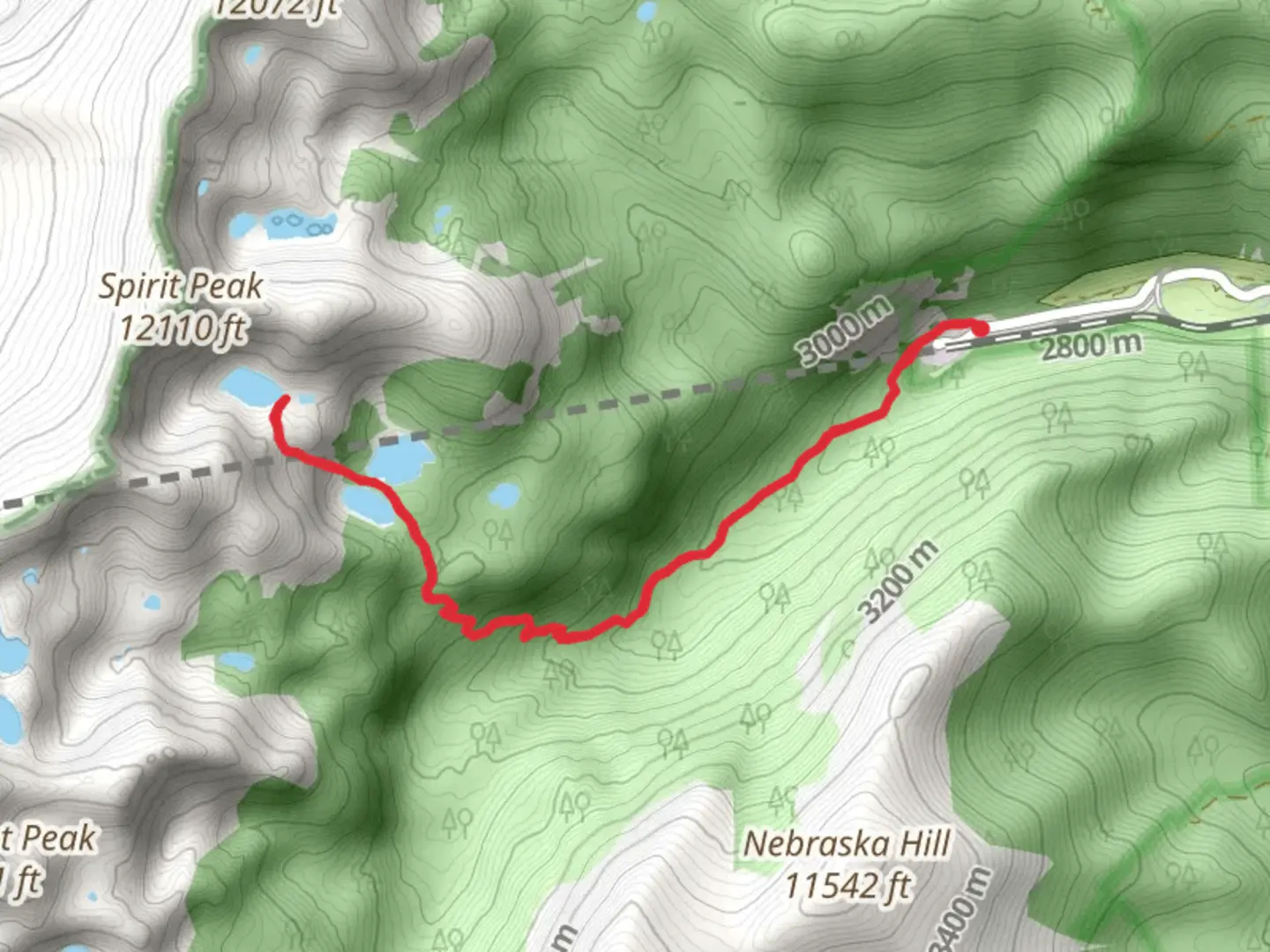 An image depicting the trail Upper Crater Lake via South Boulder Creek Trail and its surrounding area.