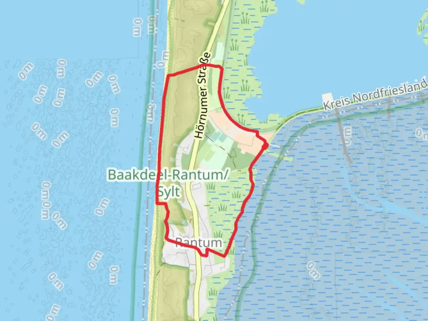 An image depicting the trail Baakdeel Rantum and its surrounding area.