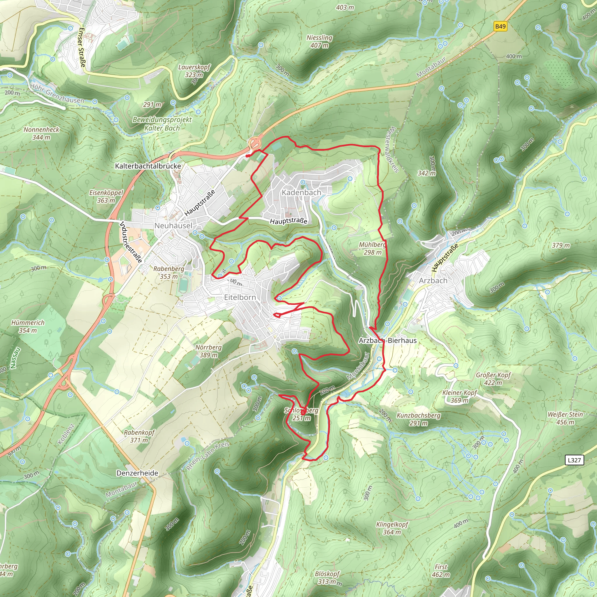 Schlossberg via Wäller Tour Augst mobile static map