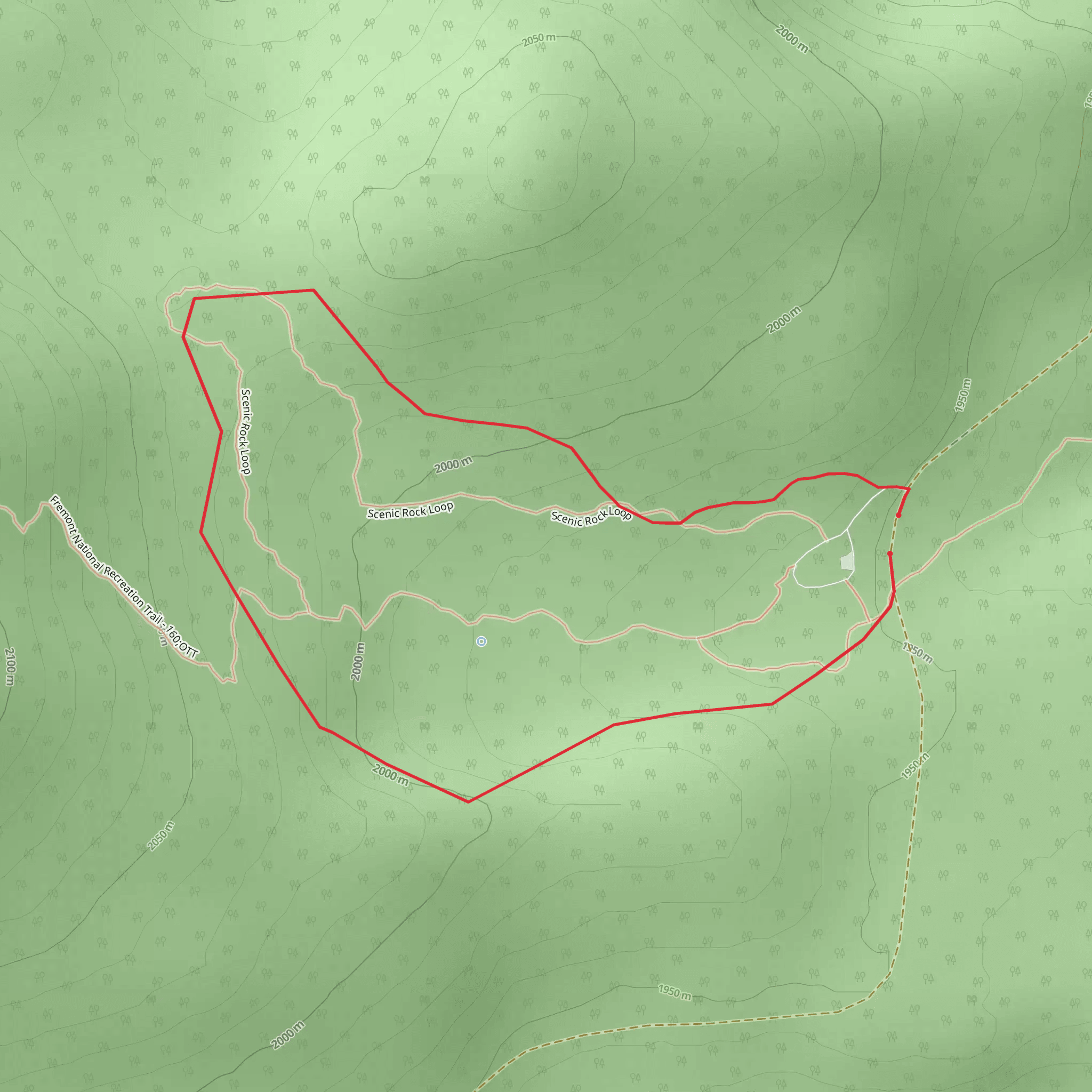 Antler Loop Trail mobile static map