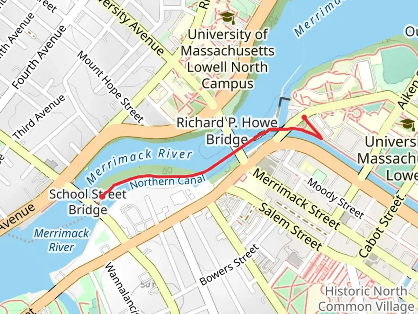 An image depicting the trail Northern Canal Way and its surrounding area.