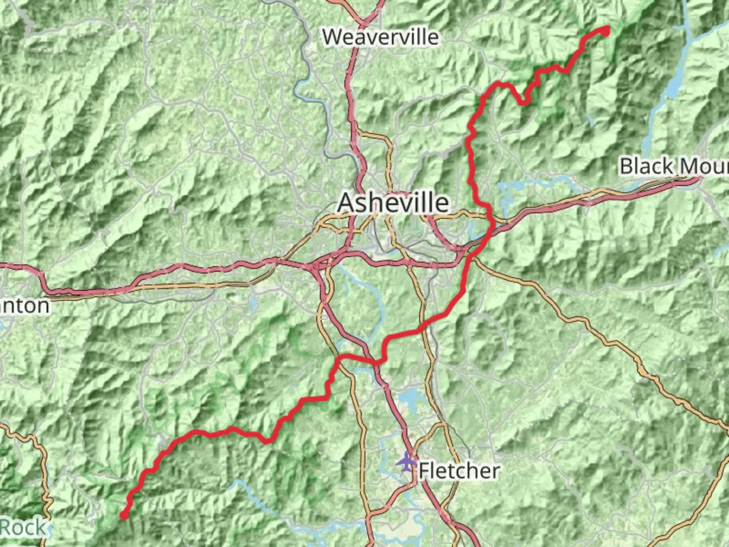 An image depicting the trail Blue Ridge Parkway Trail and its surrounding area.
