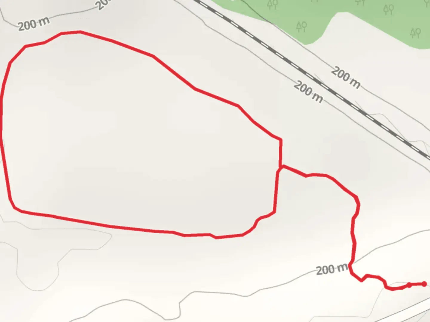 An image depicting the trail Waverly Parkway Loop and its surrounding area.