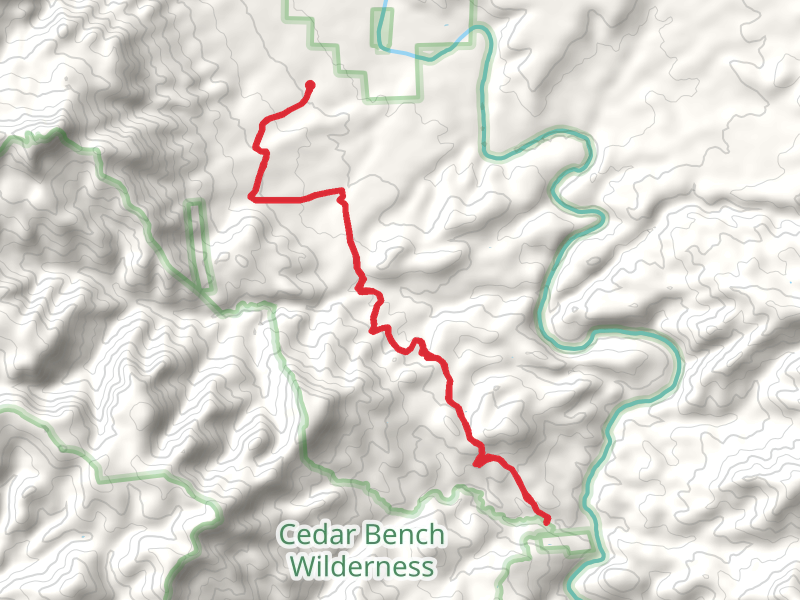 Gap Creek via Salt Mine Road