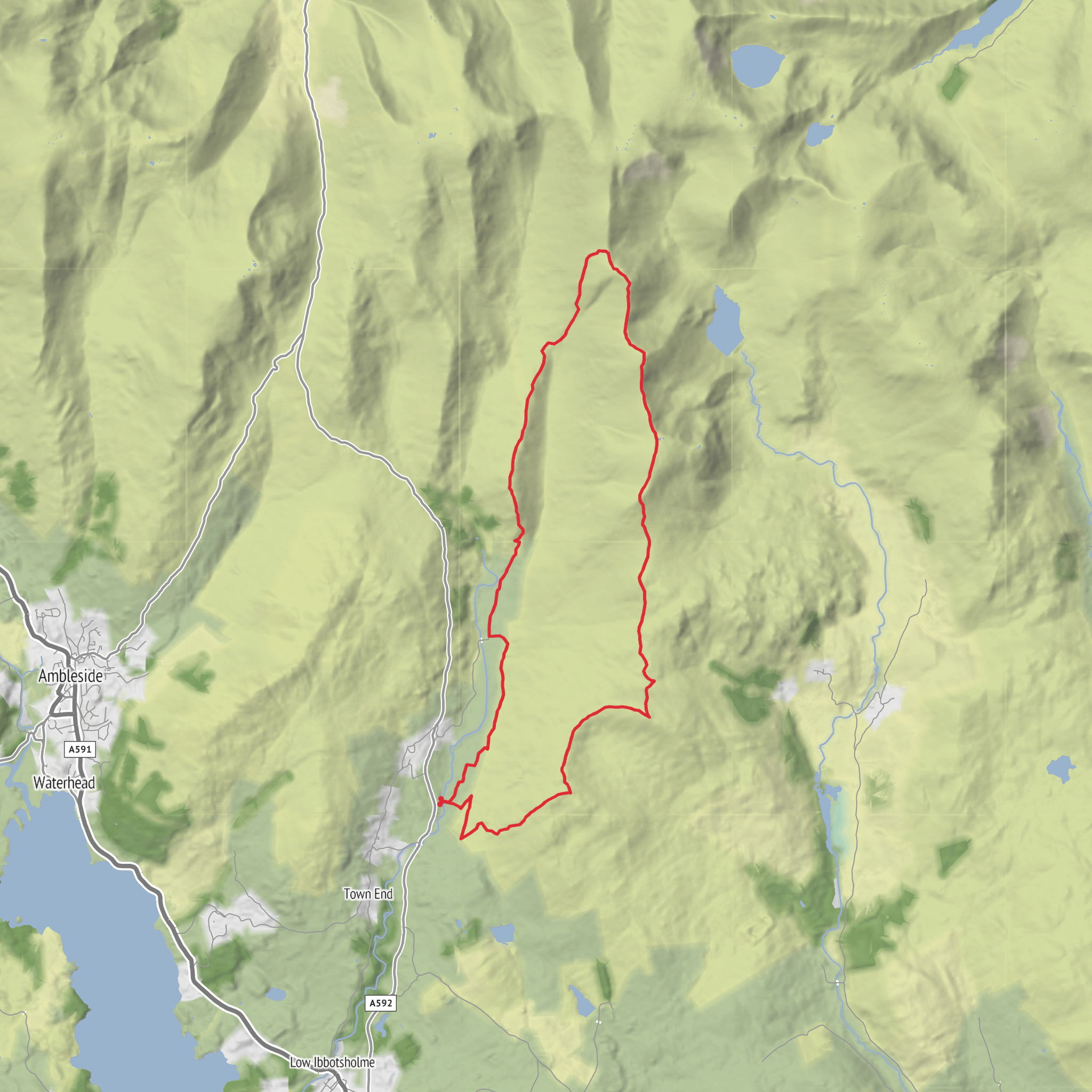 Troutbeck Loop mobile static map