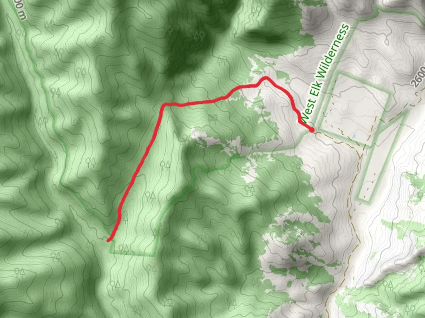 An image depicting the trail East Curecanti Trail and its surrounding area.