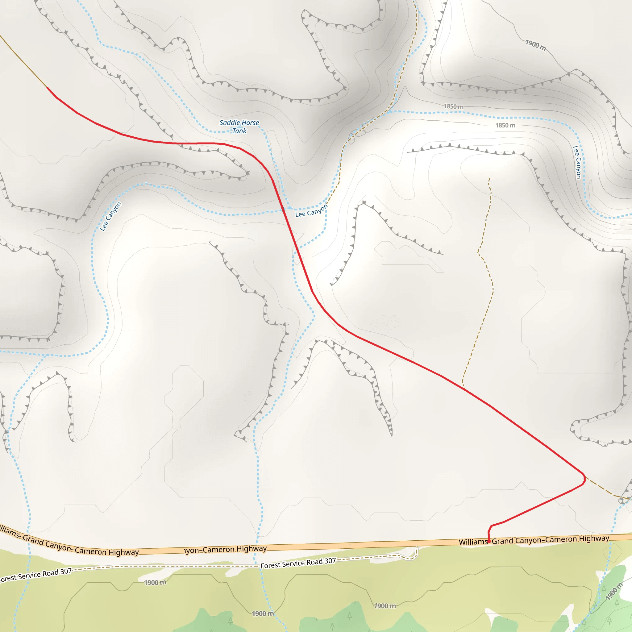Great Western Trail - Short mobile static map
