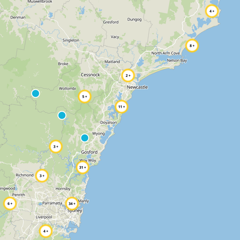 Lake Macquarie City Static Map