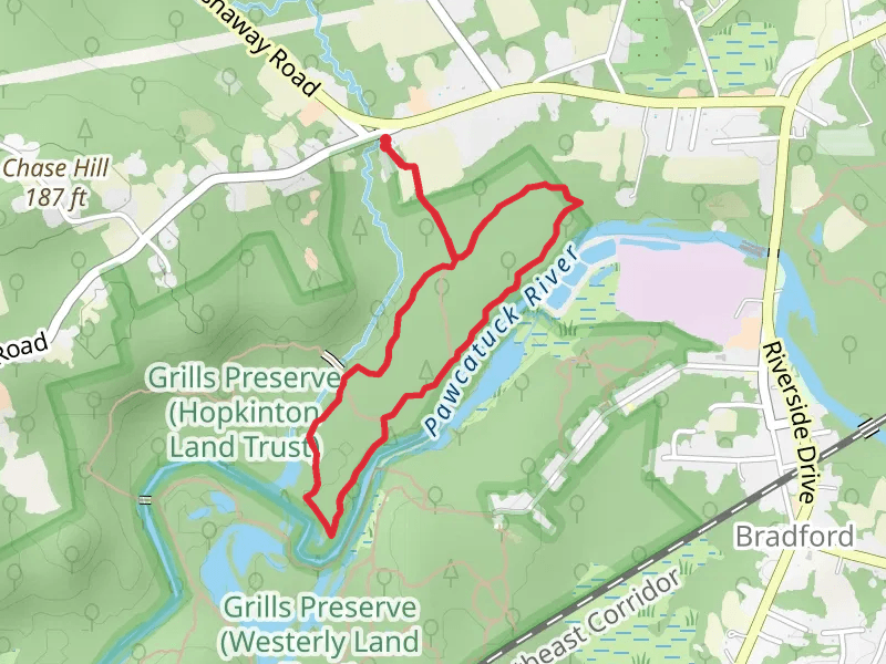 White Trail, Pawacatuck River Loop