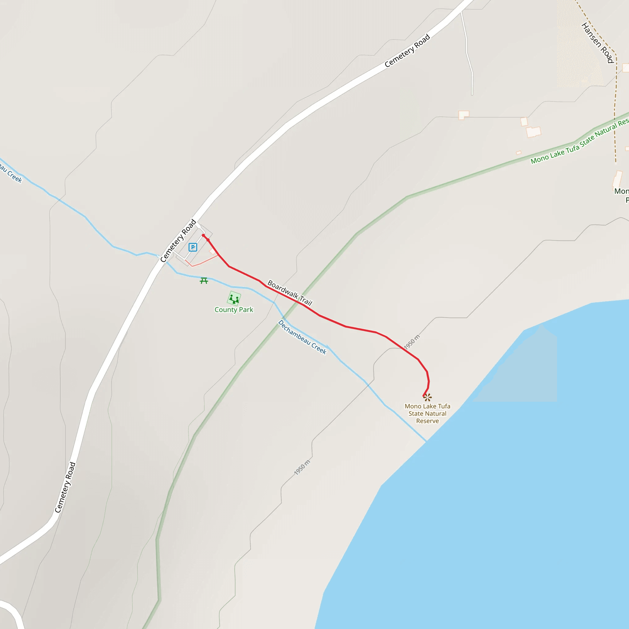Dechambeau Creek mobile static map