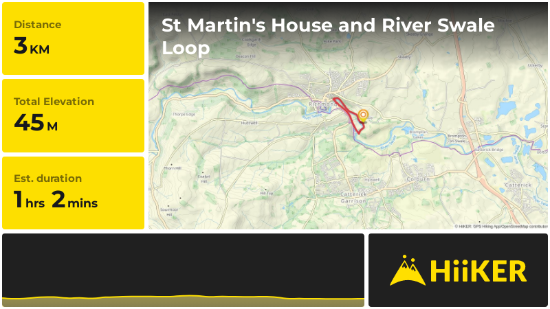 St Martin's House and River Swale Loop | North Yorkshire | England