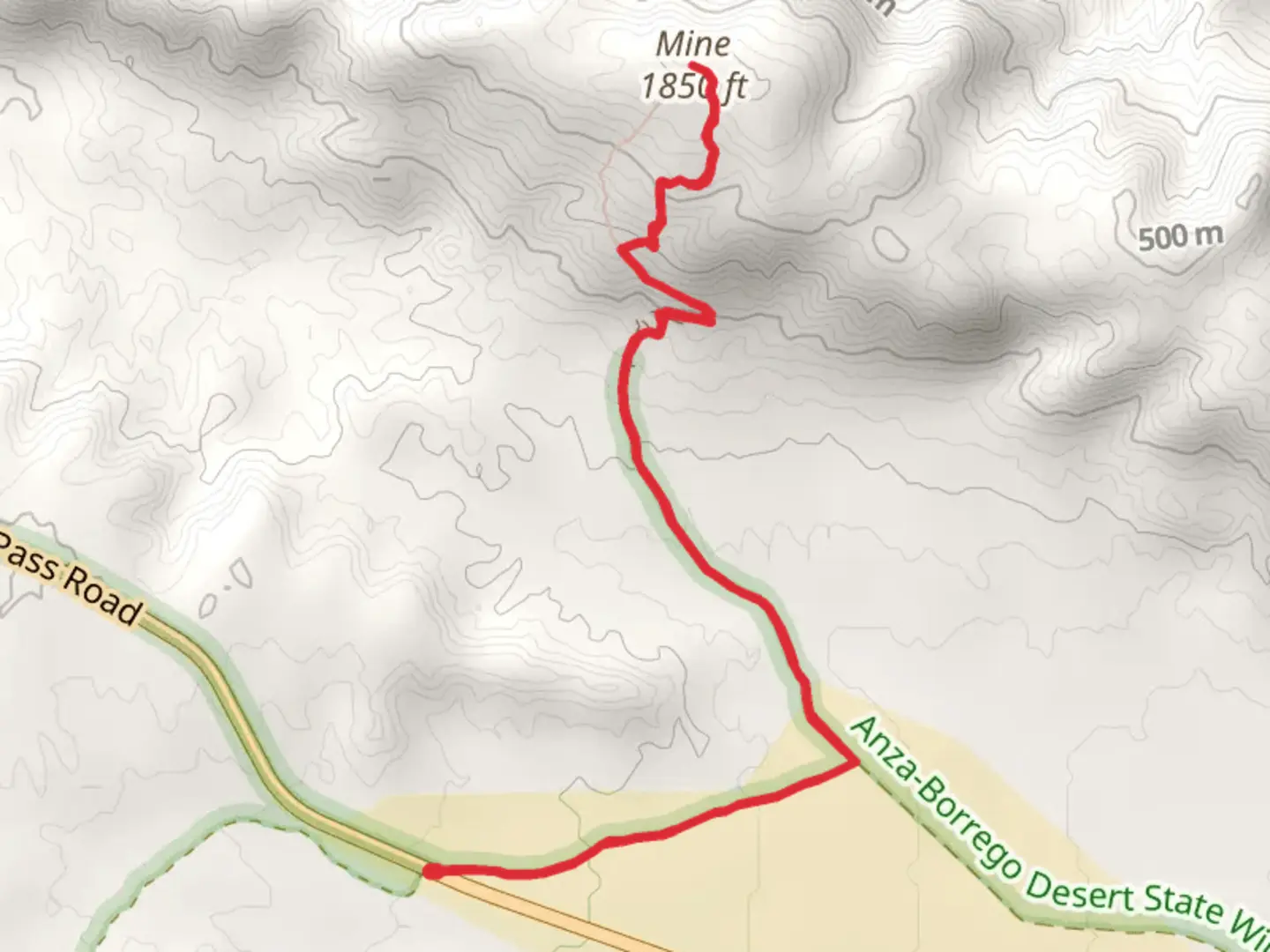 An image depicting the trail Mine Summit and its surrounding area.