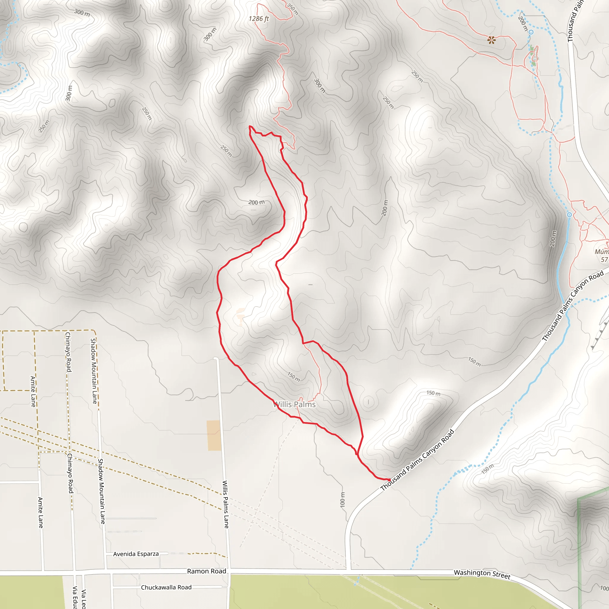 Willis Palms Lane Loop mobile static map