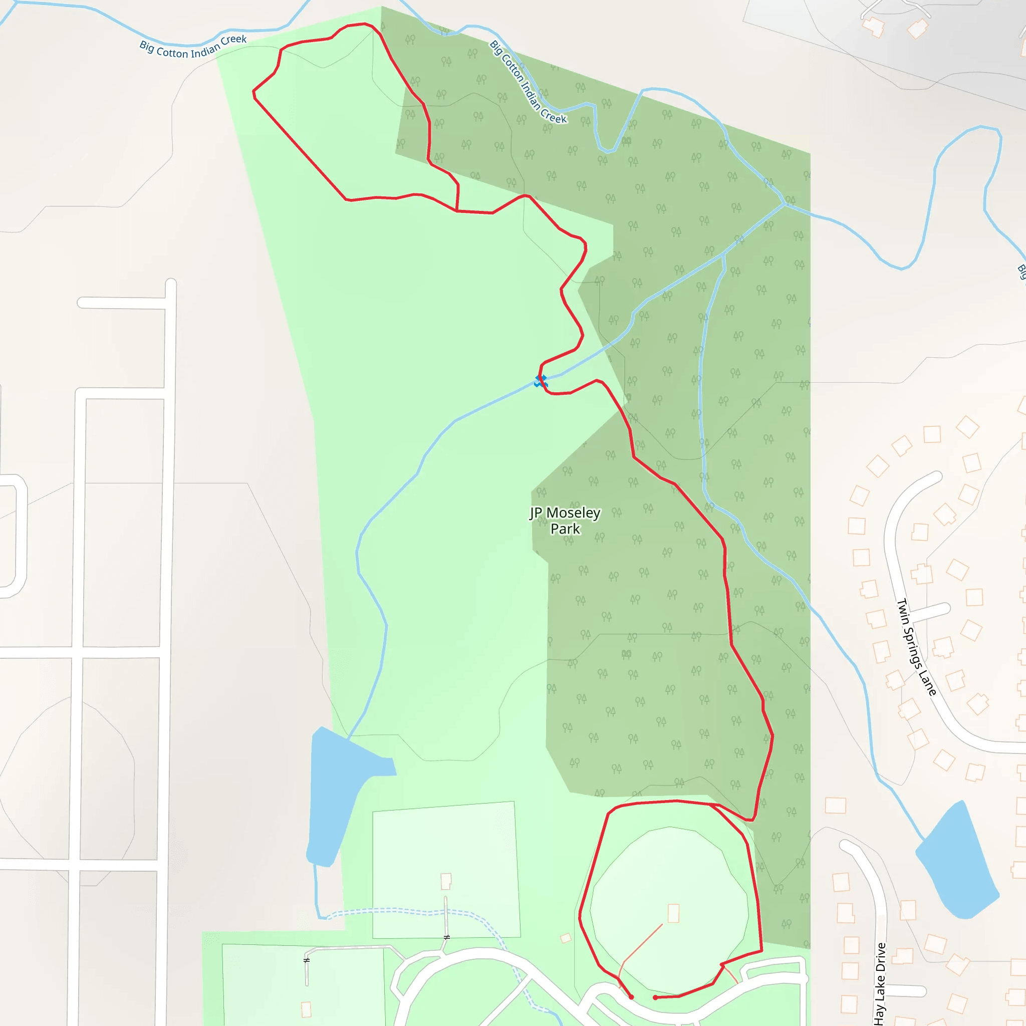 JP Moseley Park Walk mobile static map
