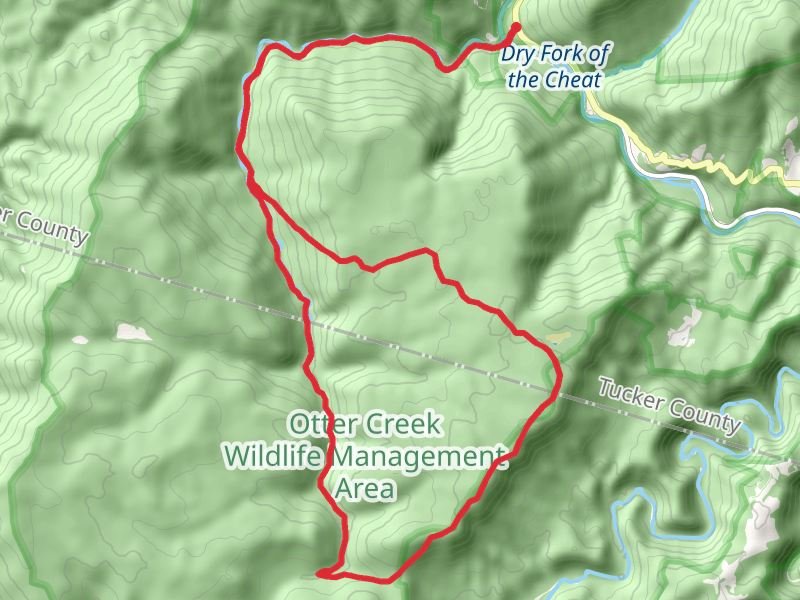 Shavers Mountain via Otter Creek Loop Trail