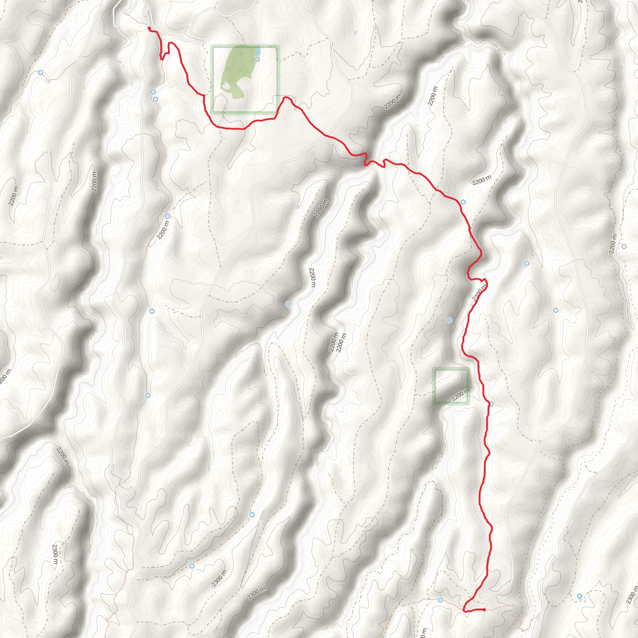 Fred Haught and U-Bar Trail mobile static map
