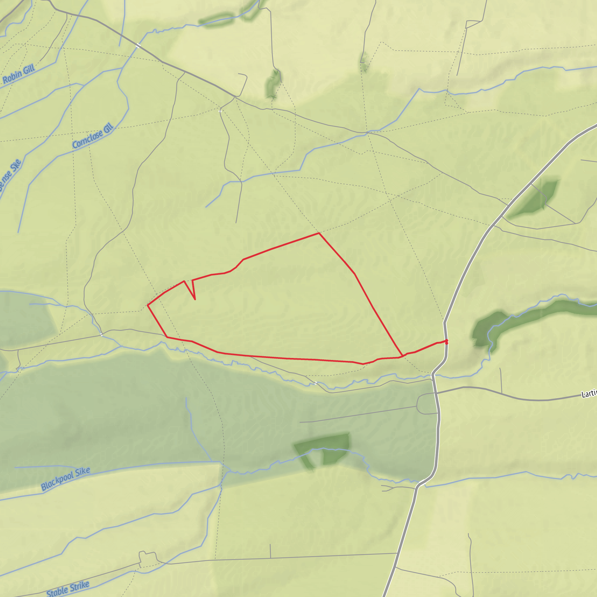 Cothersone Moor Tank Wreck mobile static map