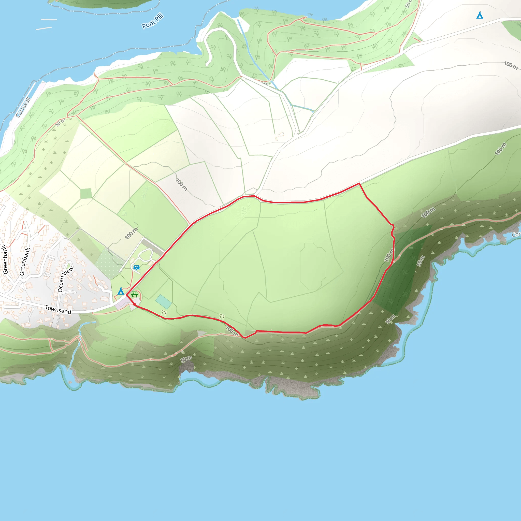 Blackbottle Walk mobile static map