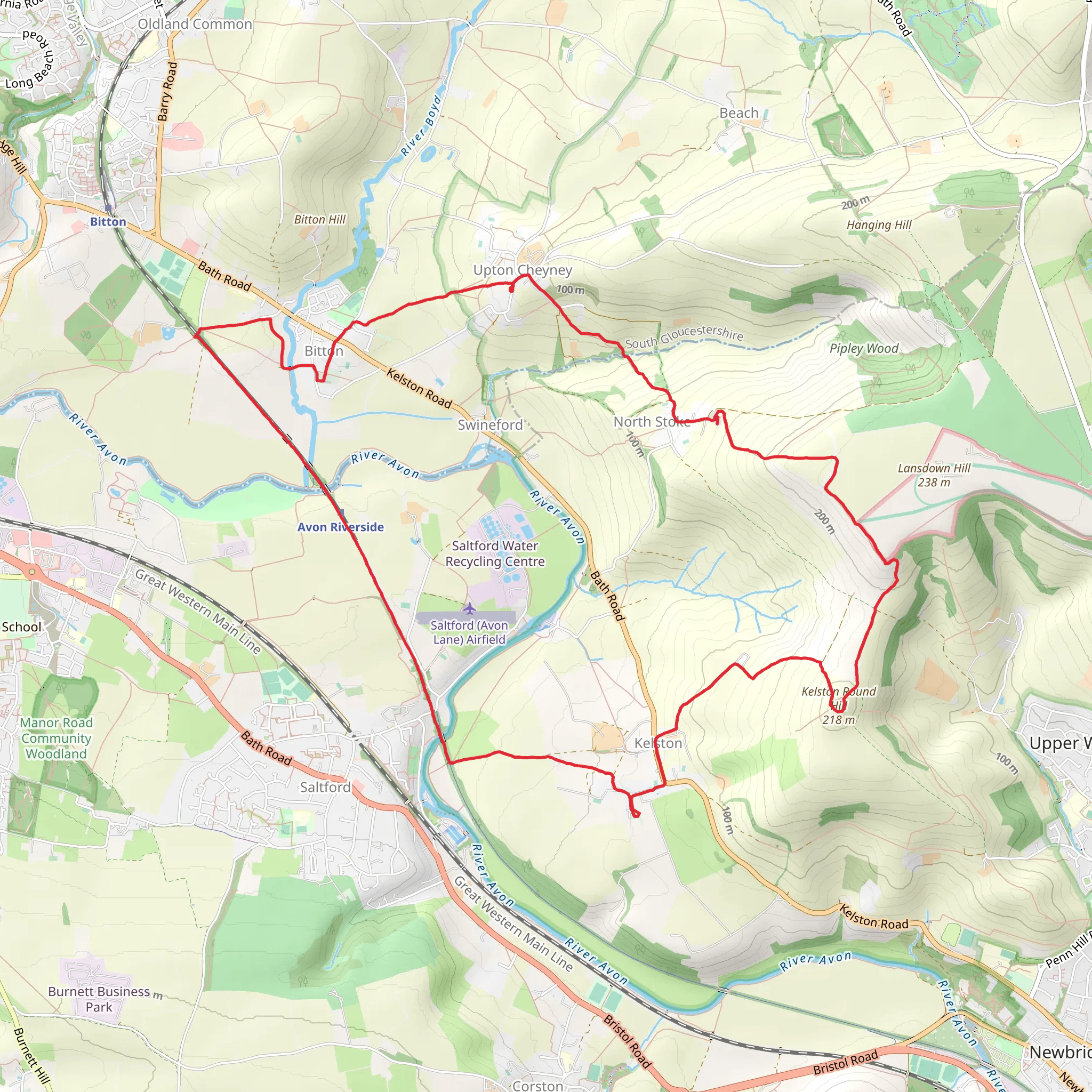 Upton Cheyney & Bitton Circular! mobile static map