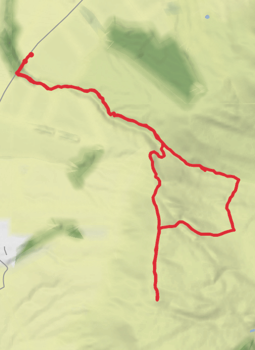 Glen vale waterfall & Bishop Hill mobile static map