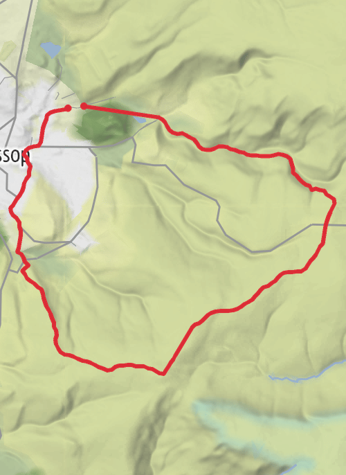 Glossop Hills mobile static map