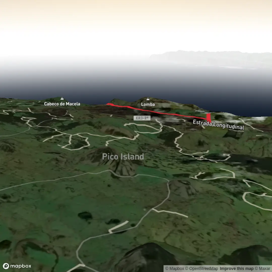 An image depicting the trail Lagoa do Capitão, Cabeco do Piquinho and Canarias and its surrounding area.